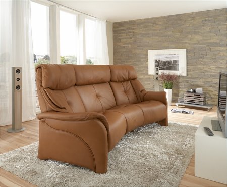 Himolla - Chester Curved 3 Seater Leather Sofa